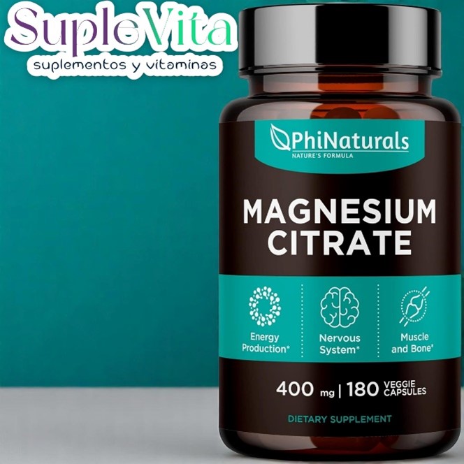 Citrato de Magnesio 400MG Cápsulas