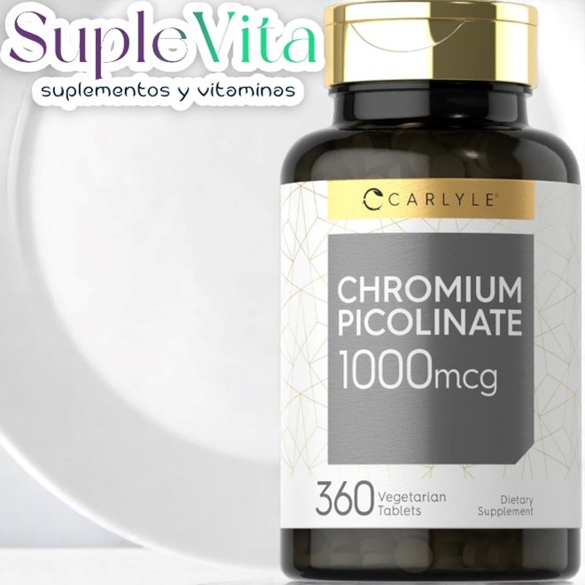 Picolinato de cromo 1000MCG Pastillas