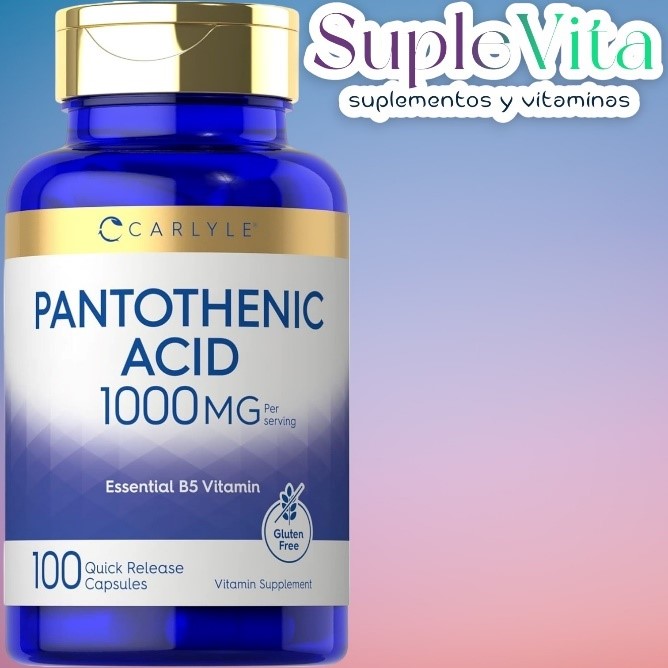 Vitamina B5 / Acido pantoténico 1000MG Cápsulas