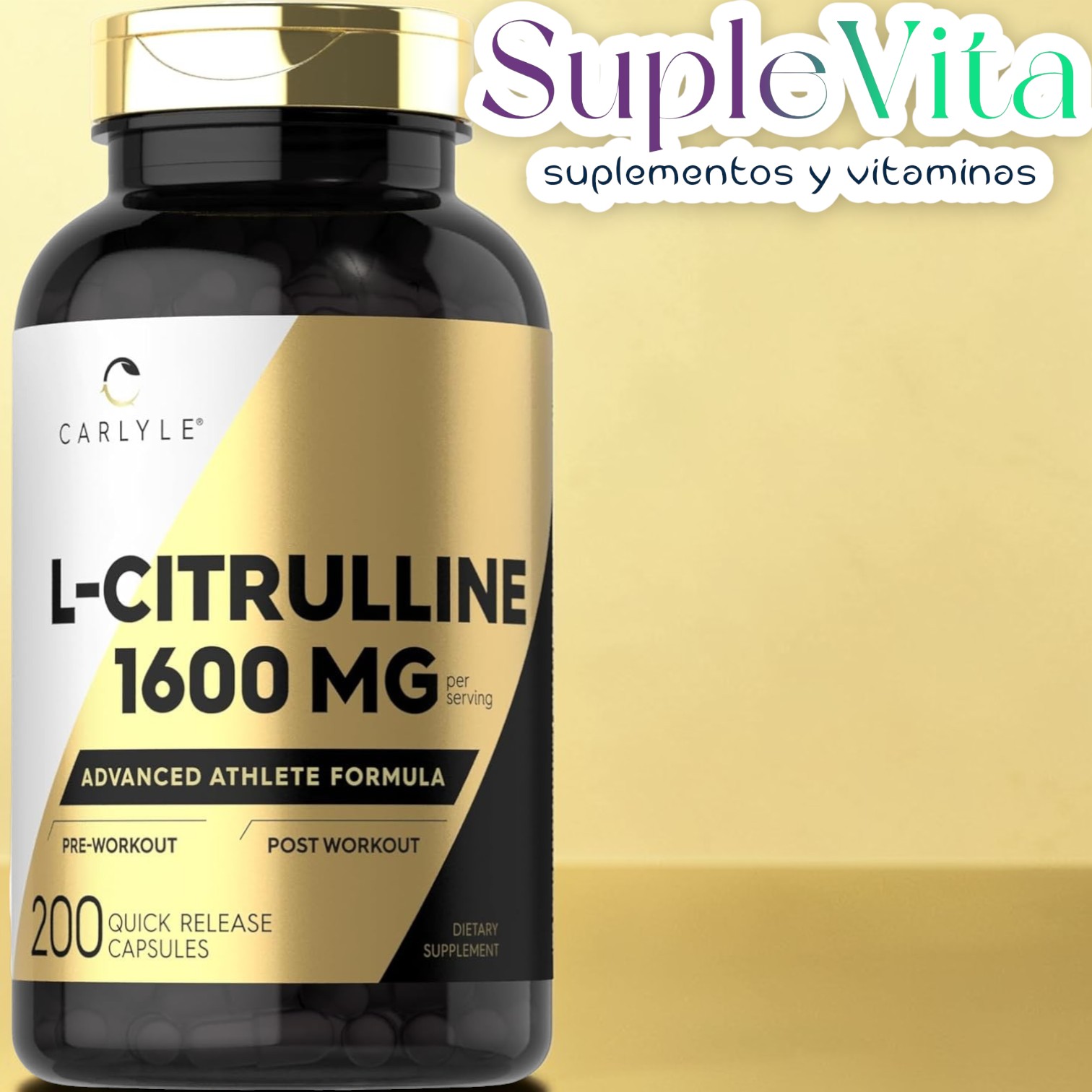 Citrulina 1200MG 200 Cápsulas